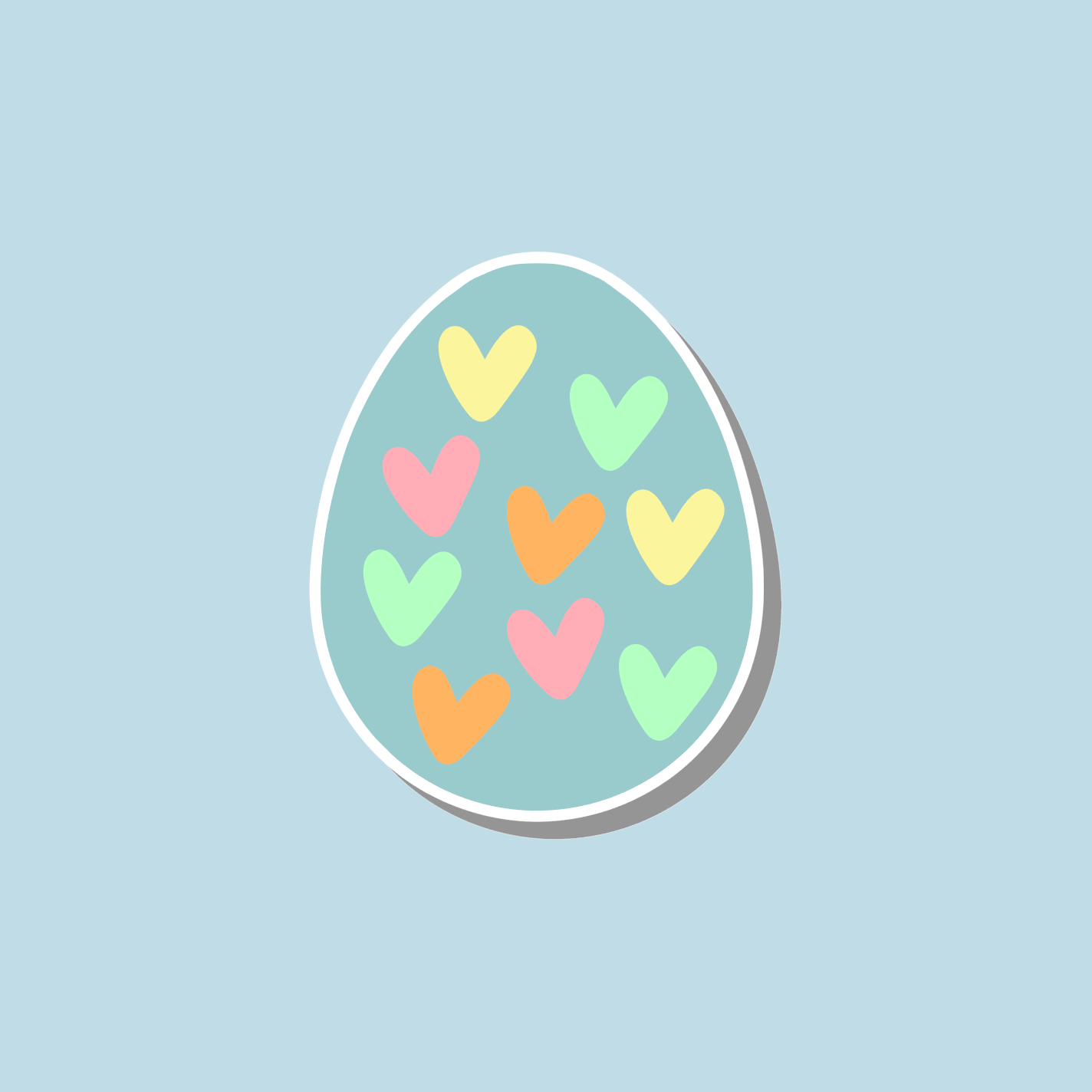 Easter Egg Sticker Sheet