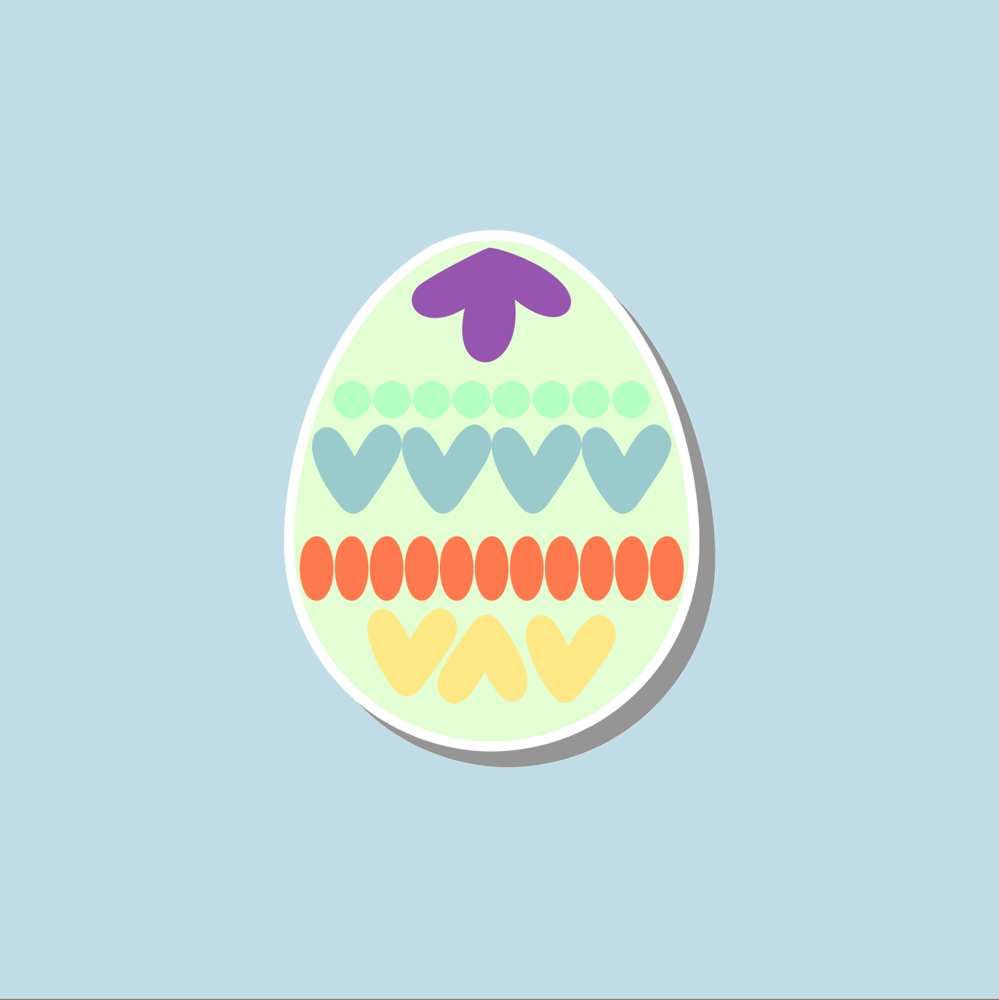 Easter Egg Sticker Sheet