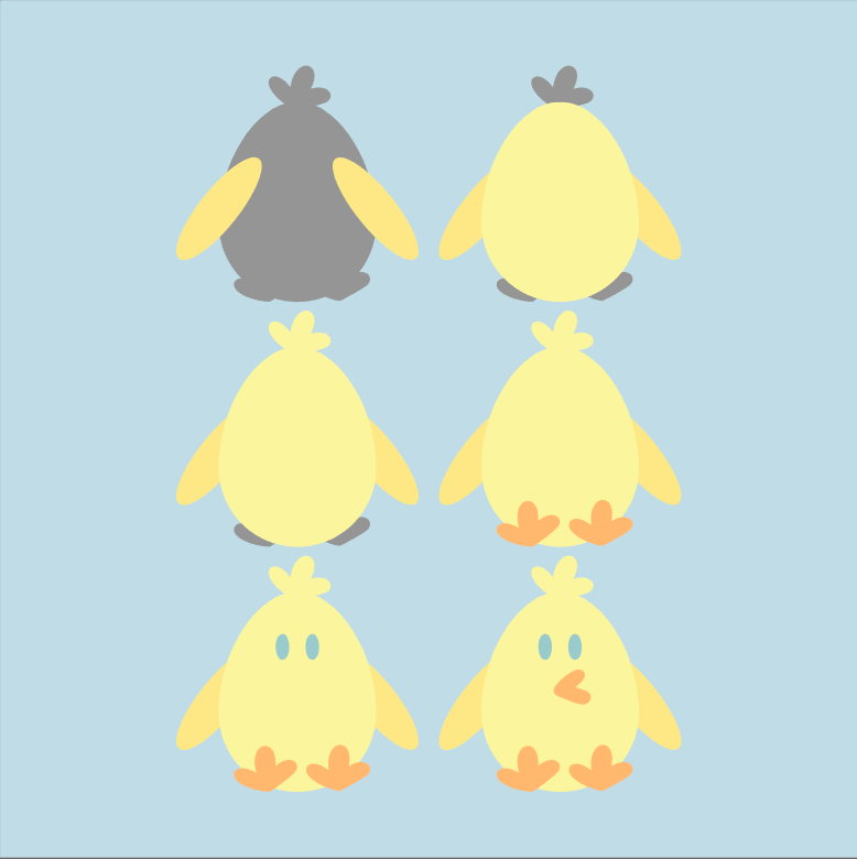 Chick miniMAKE Stickers