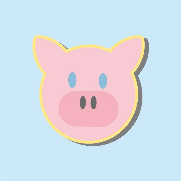 Pig miniMAKE Stickers