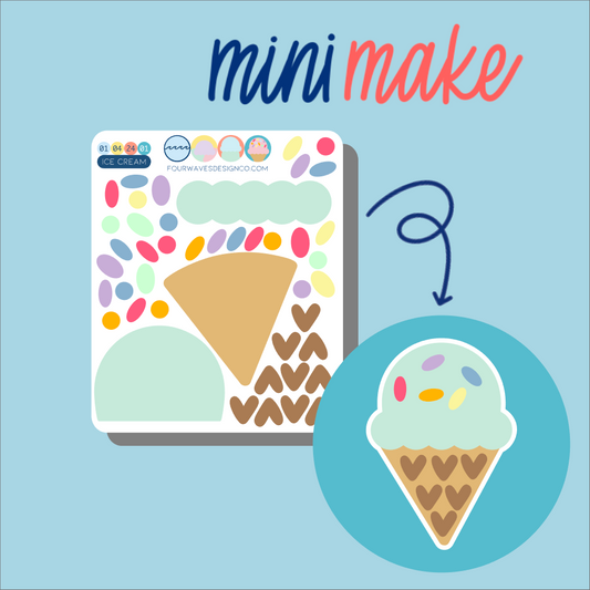 Ice Cream miniMAKE Stickers