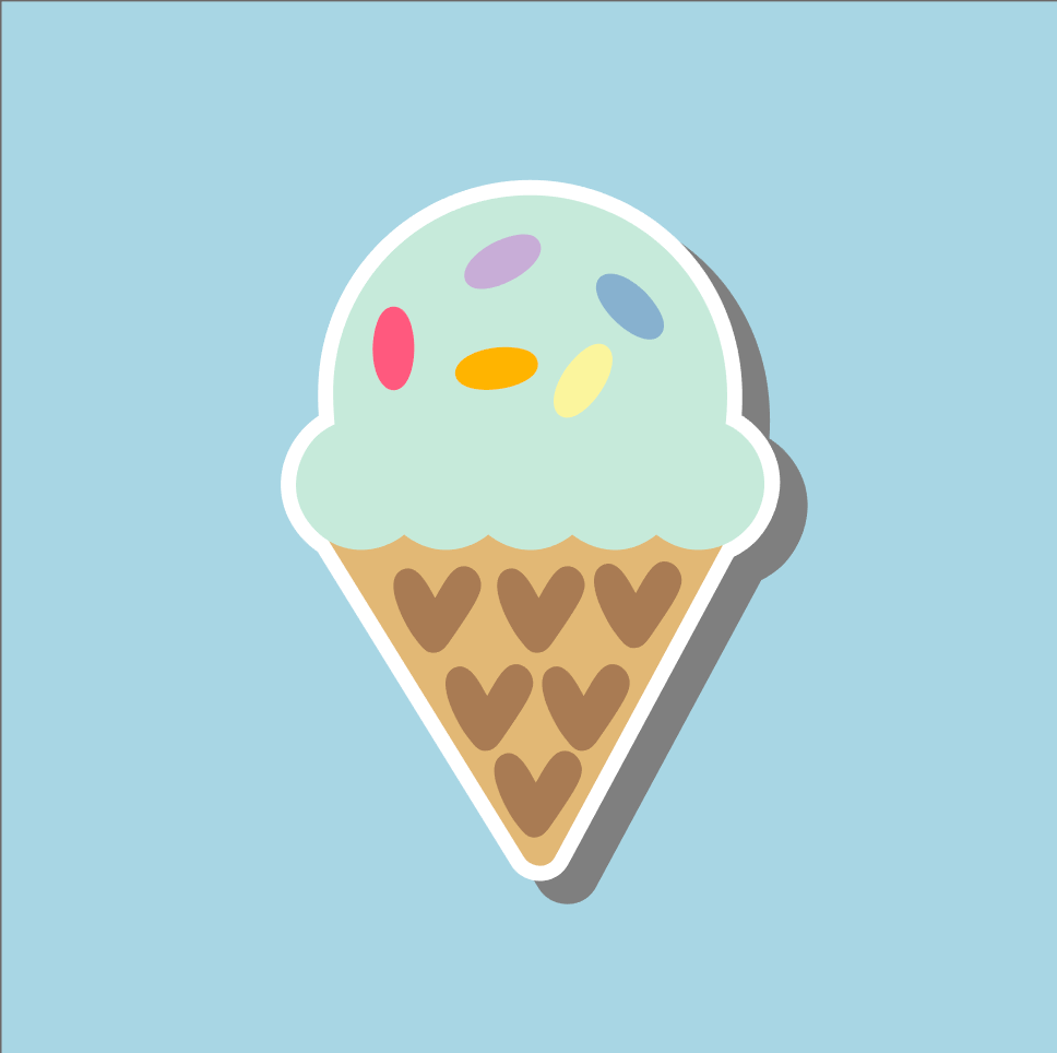 Ice Cream miniMAKE Stickers