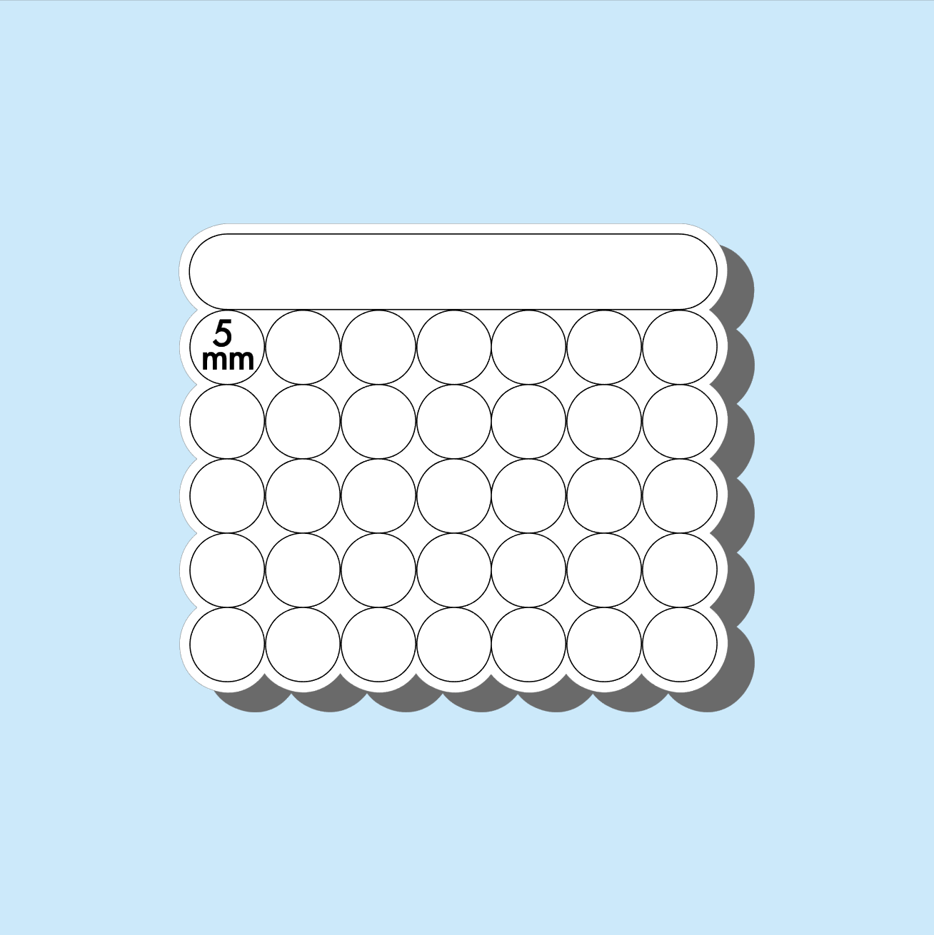 Blank Mini Calendar Planner Journal Stickers