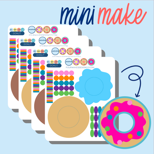 Donut miniMAKE Stickers Set