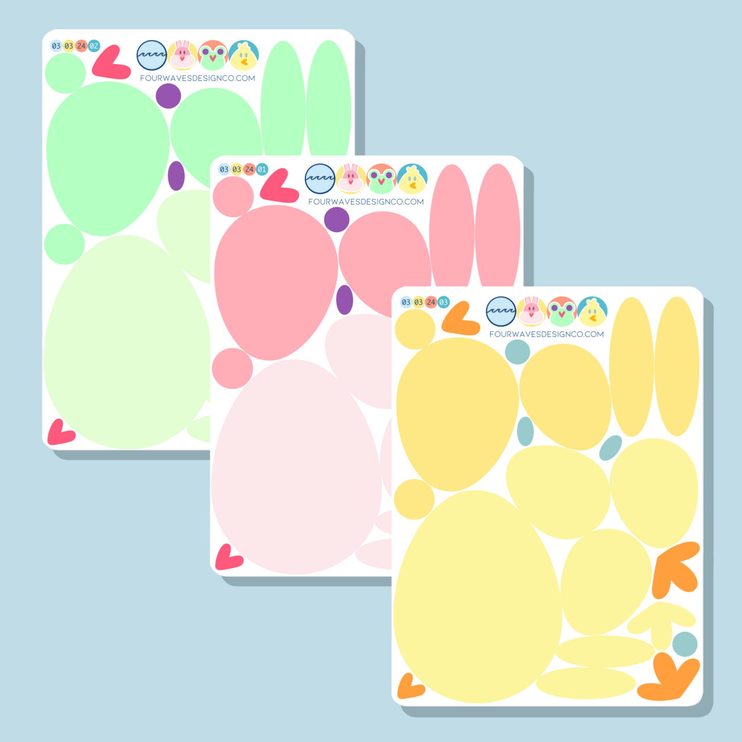 Spring MAKE Stickers | Base Set