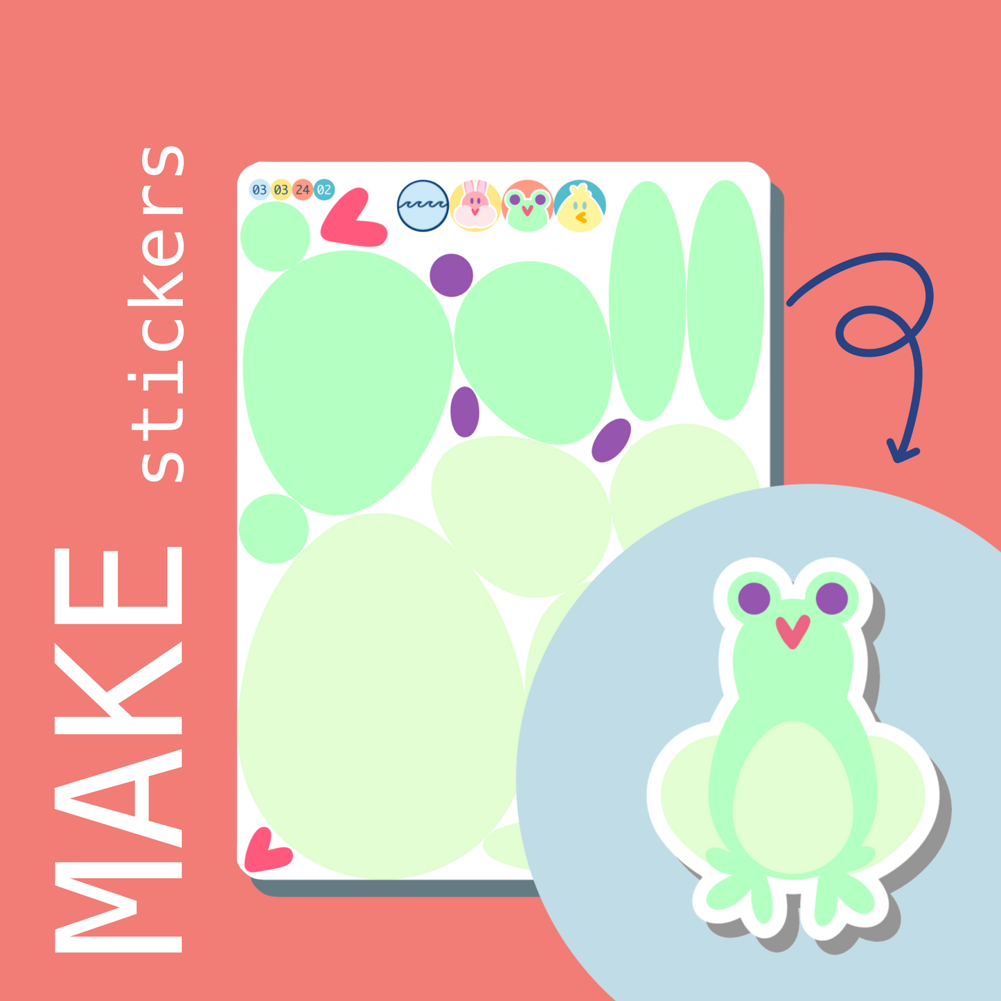 Spring MAKE Stickers | Base