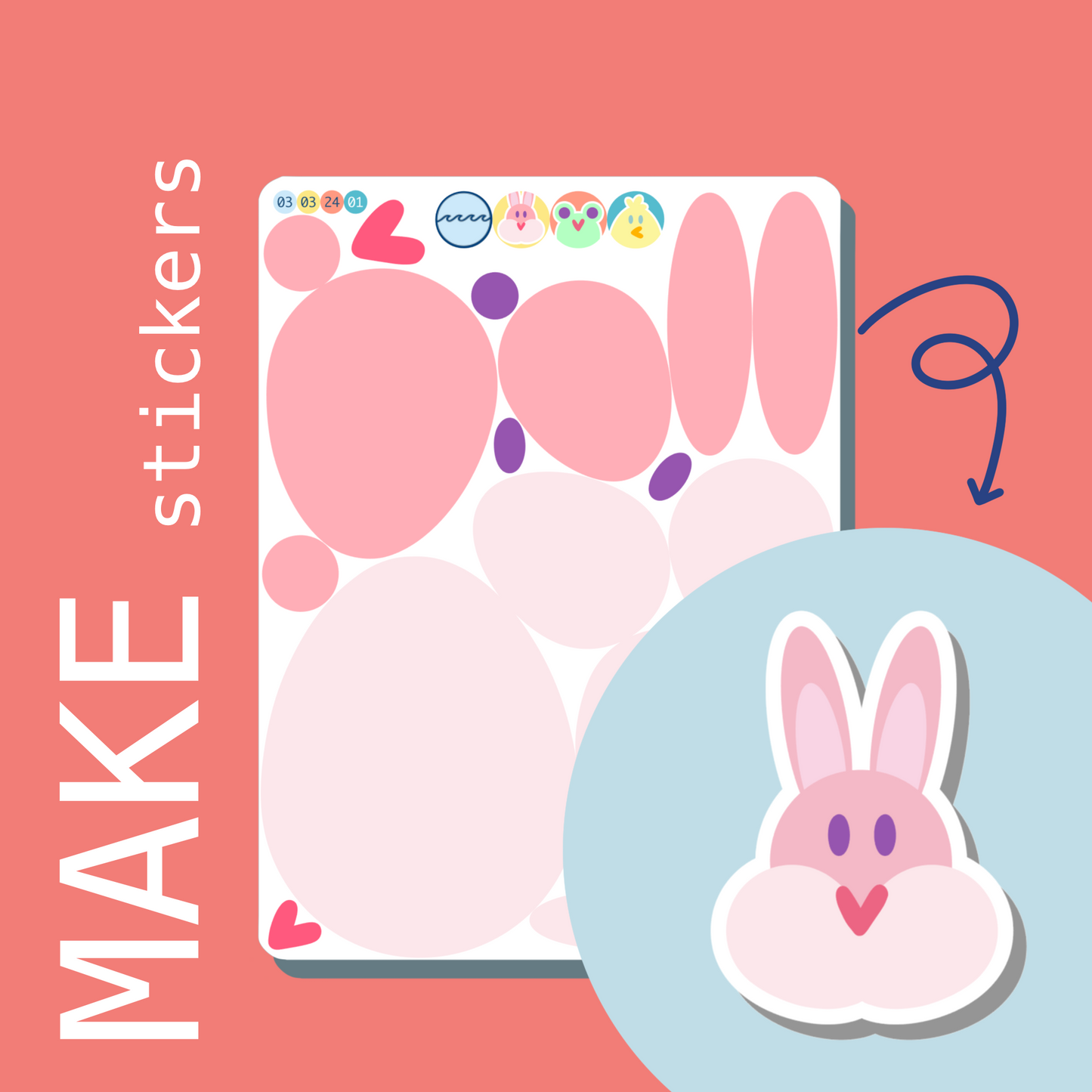 Spring MAKE Stickers | Base