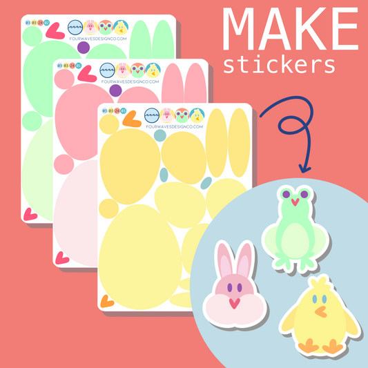 Spring MAKE Stickers | Base Set