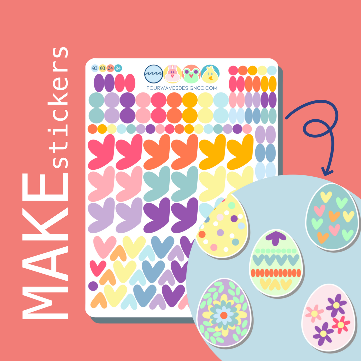 Spring MAKE Stickers | Deco