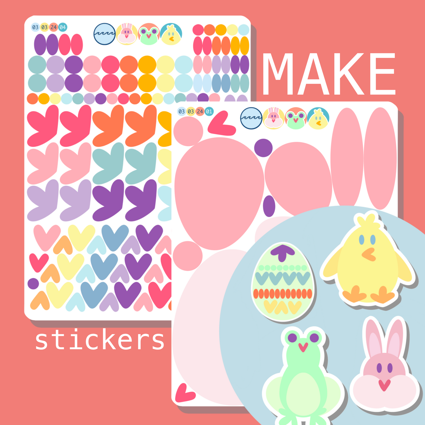 Spring MAKE Stickers | Set