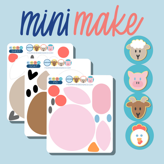 Farm miniMAKE Sticker Set