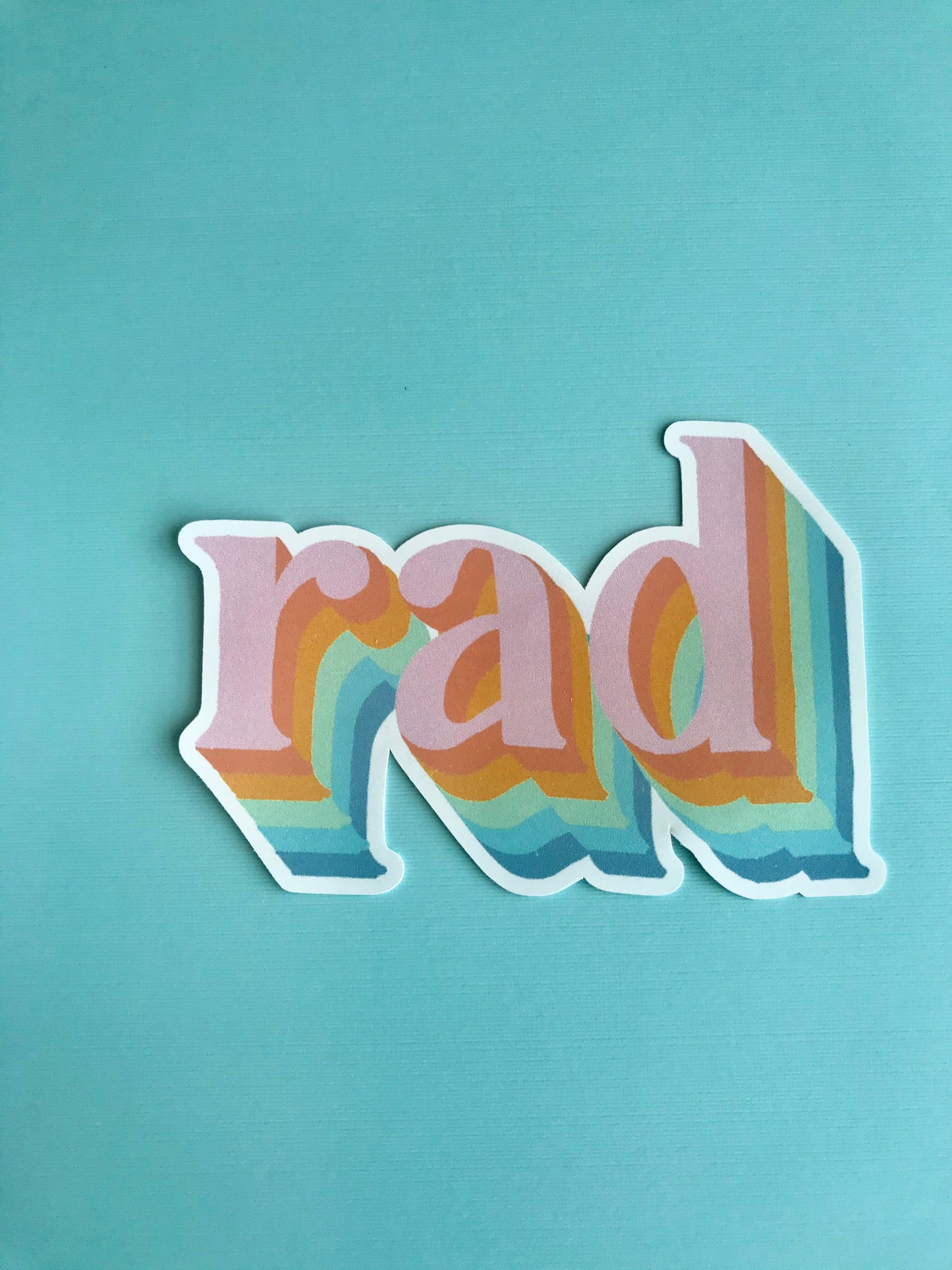 Rad Hand drawn sticker