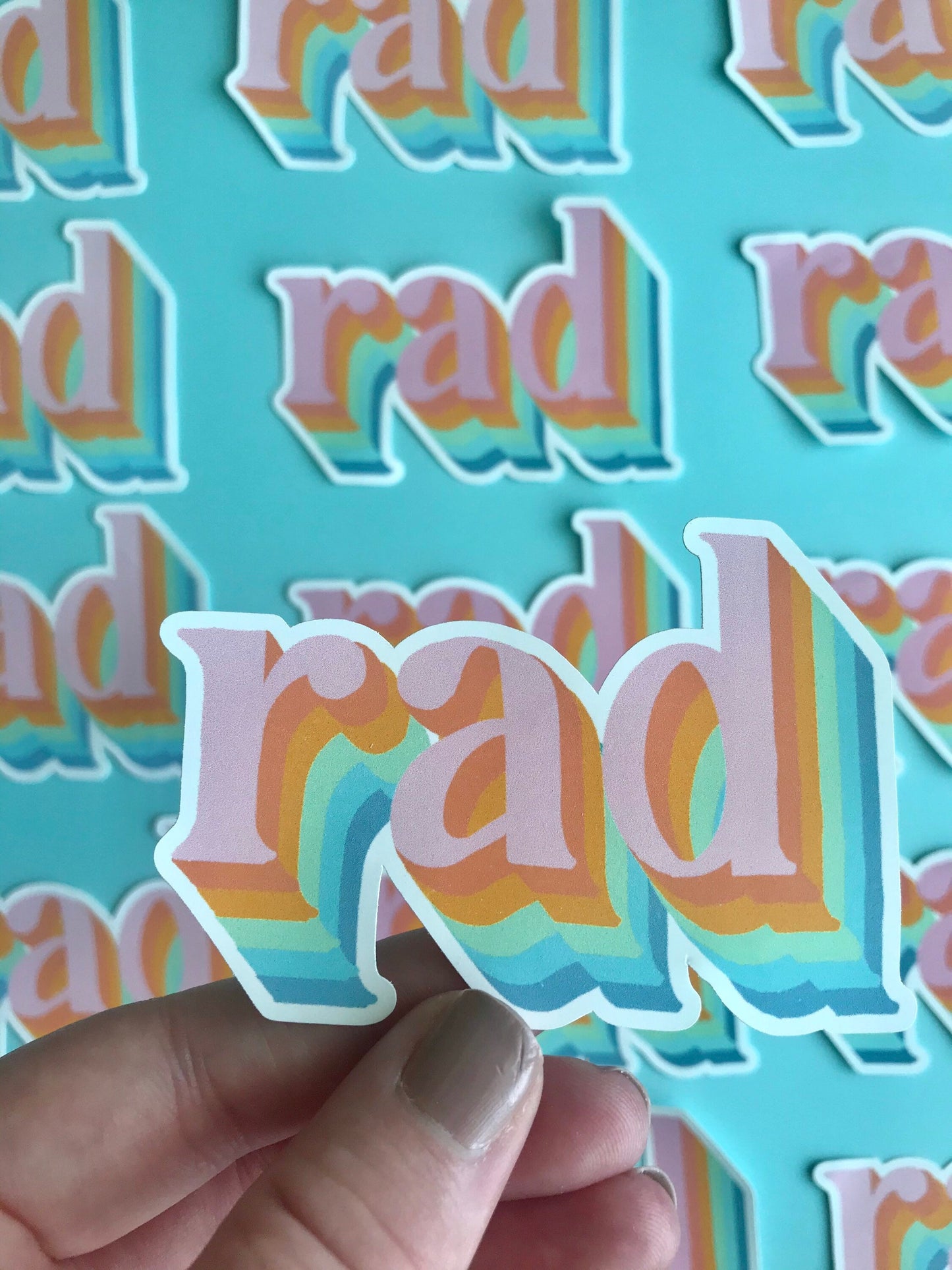 Rad Hand drawn sticker