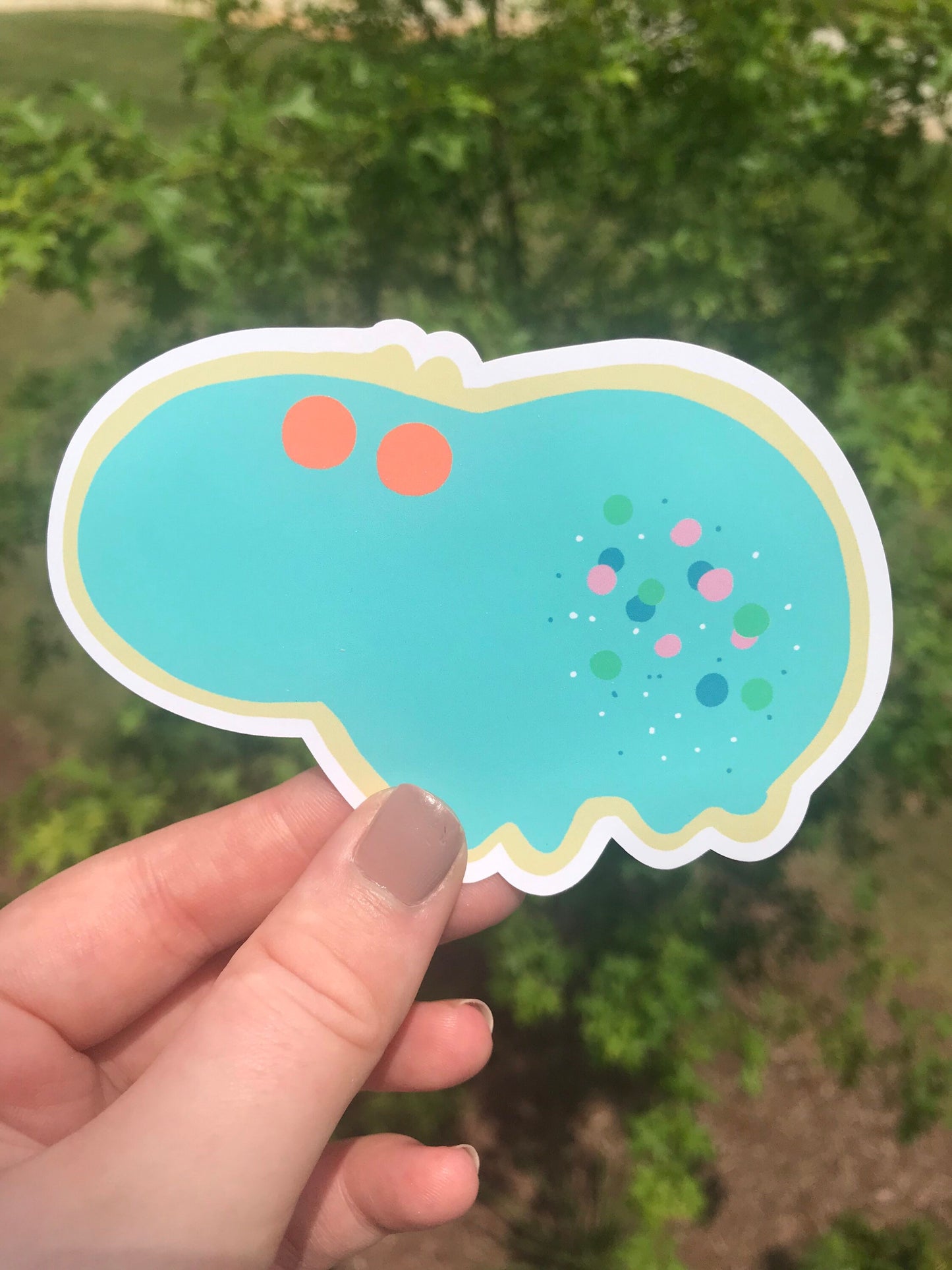 Hippo Cookie Sticker