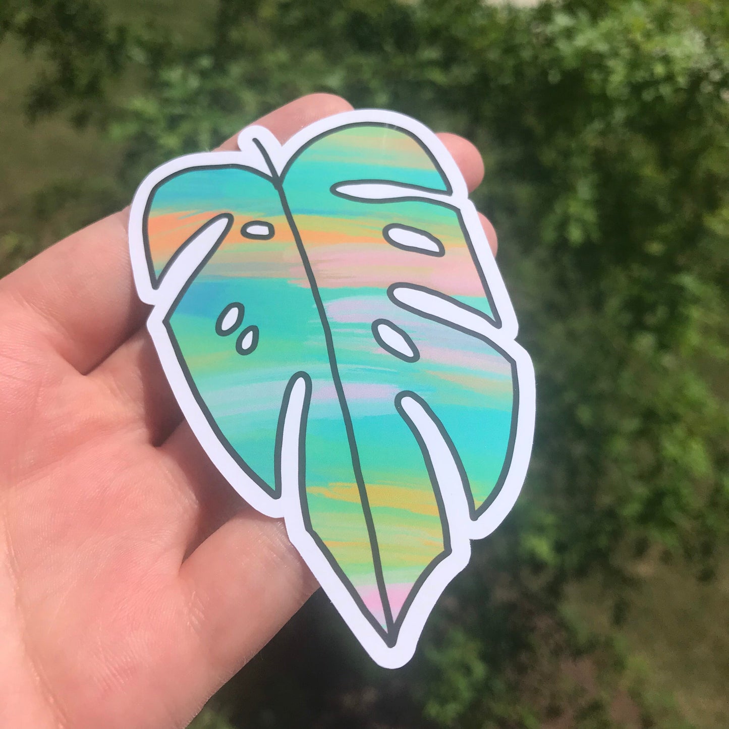 Monstera Leaf Sticker