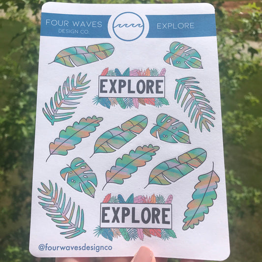 Explore Sticker Sheet