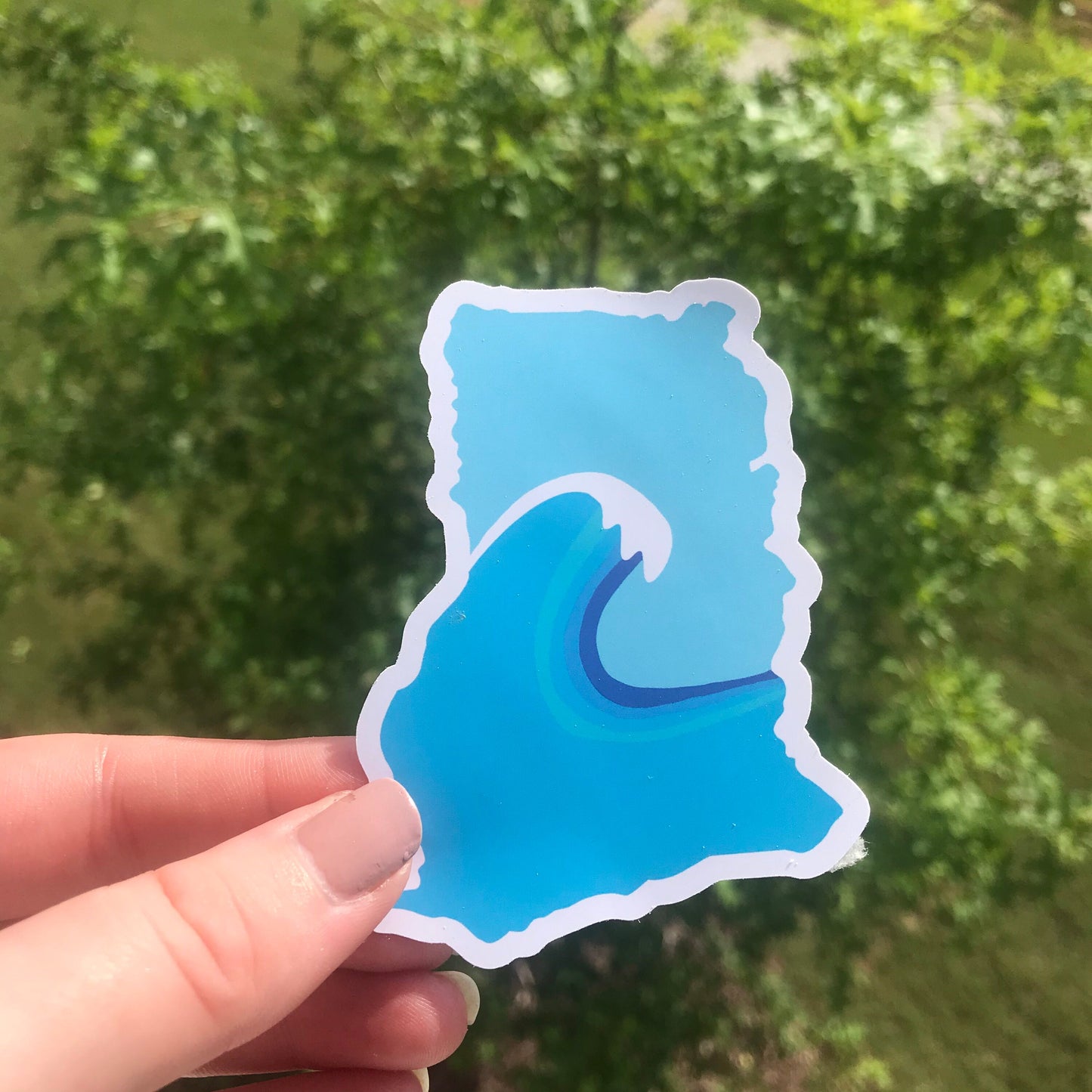 Ghana Waves Sticker