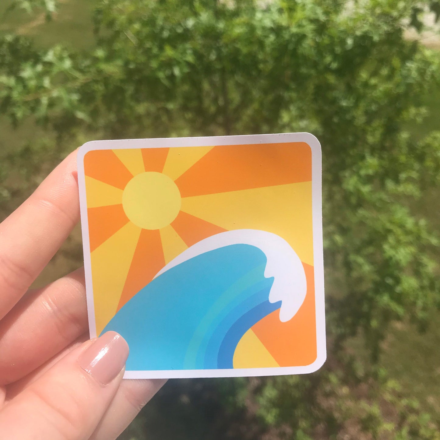 Sunny Wave Sticker