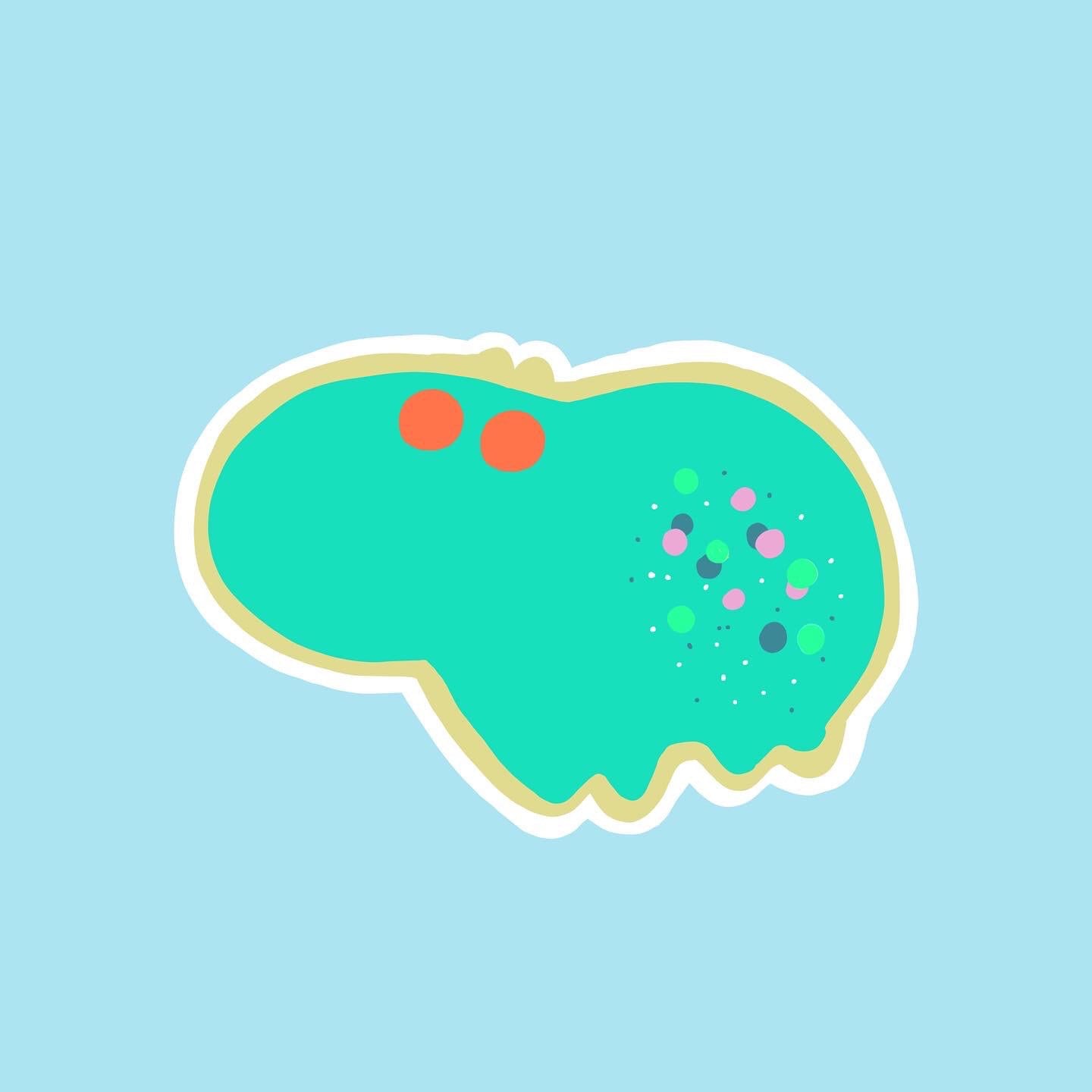 Hippo Cookie Sticker