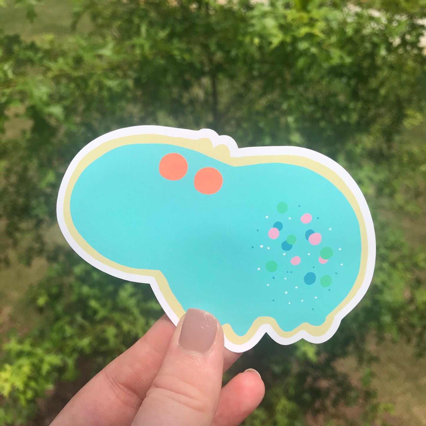 Hippo Cookie Sticker