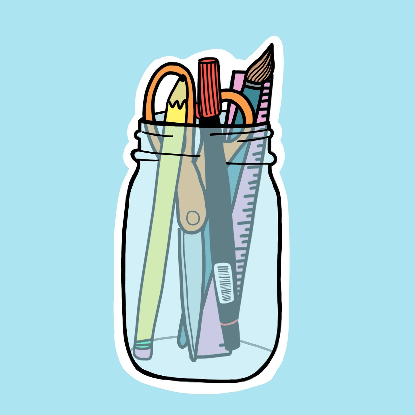 Artist’s Jar Sticker