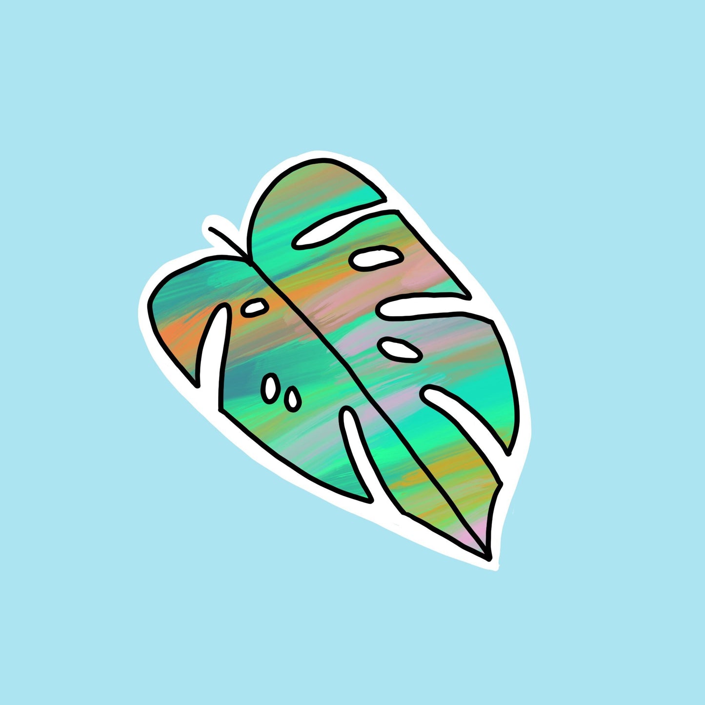 Monstera Leaf Sticker