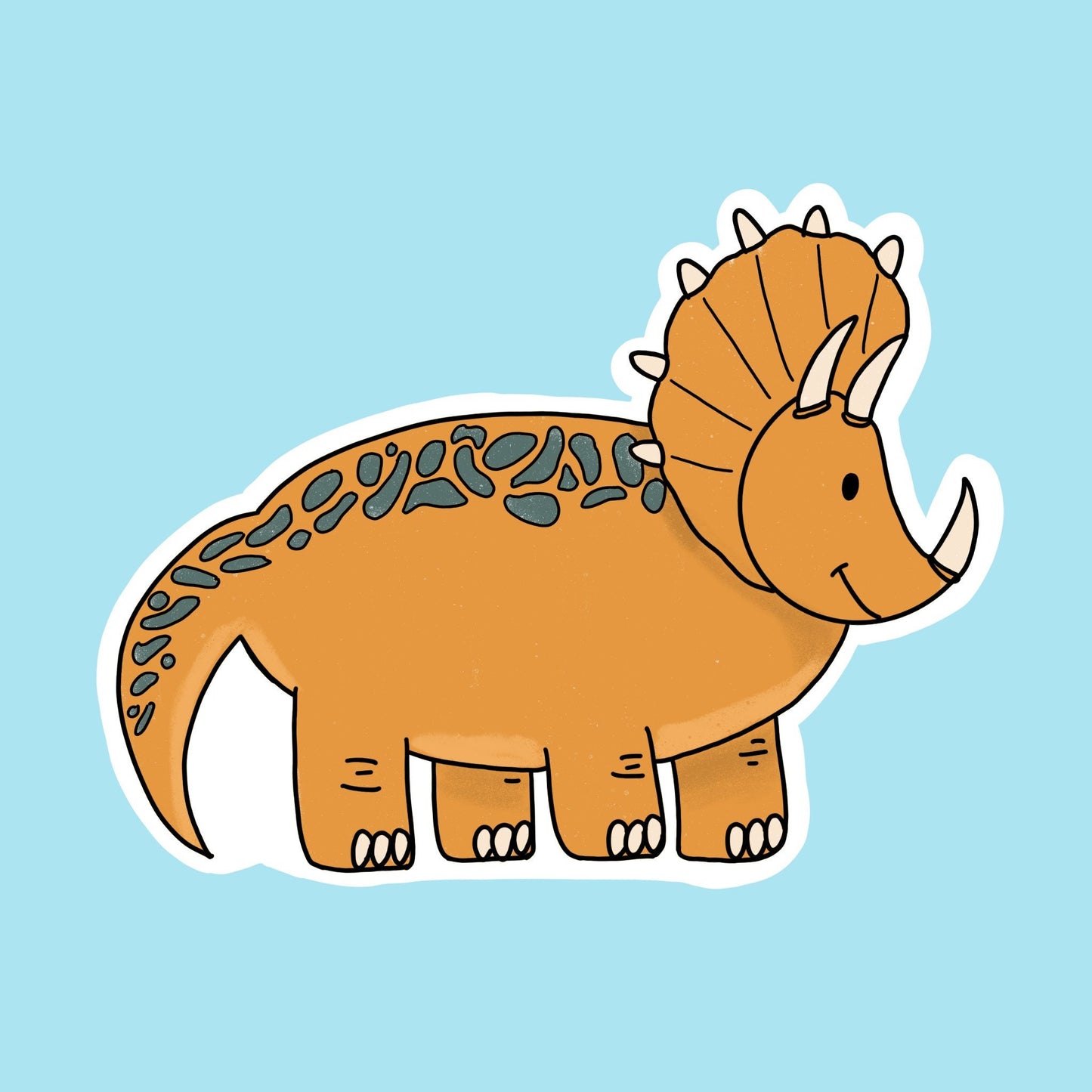 Triceratops Dinosaur Sticker