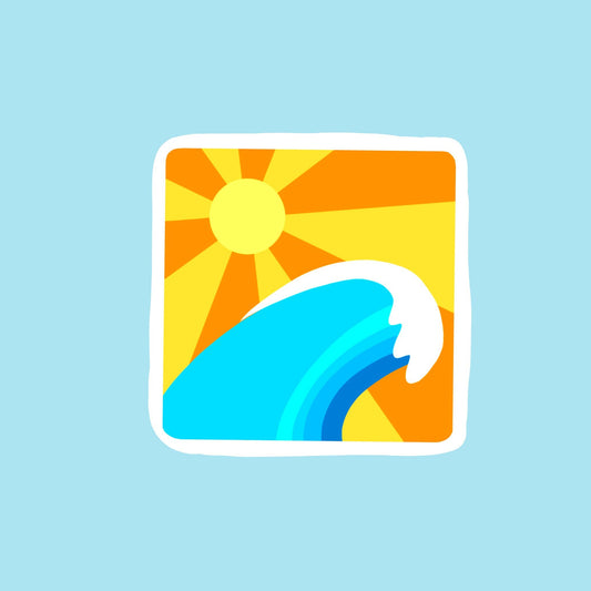 Sunny Wave Sticker