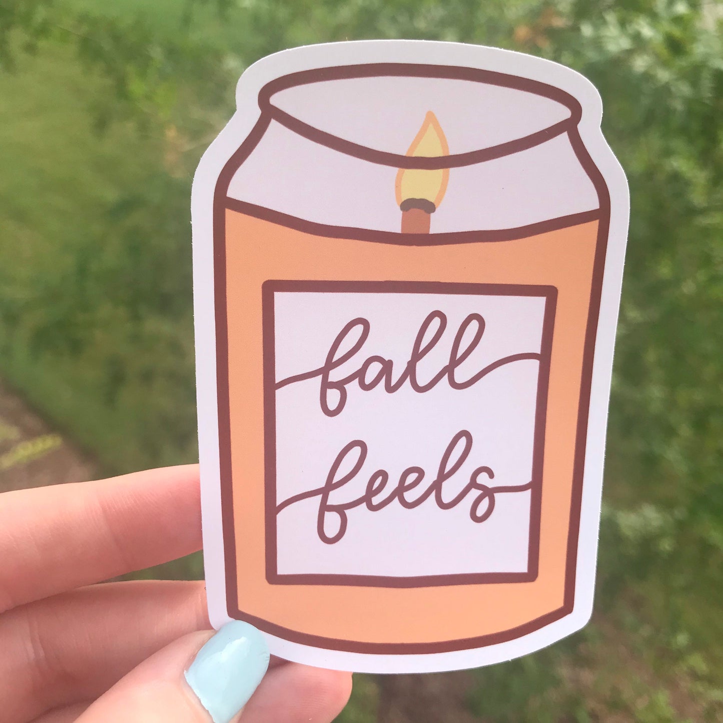 Fall Feels Candle Sticker