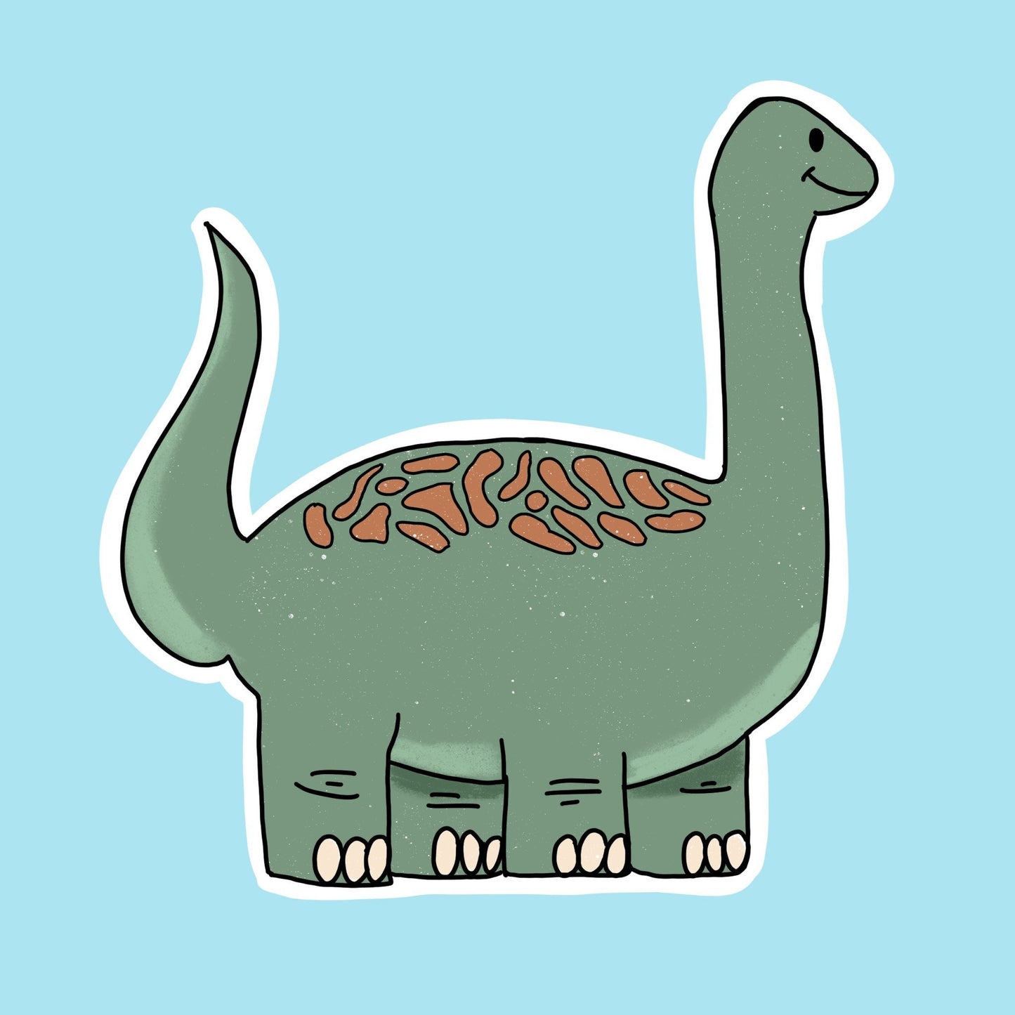 Brontosaurus Dinosaur Sticker