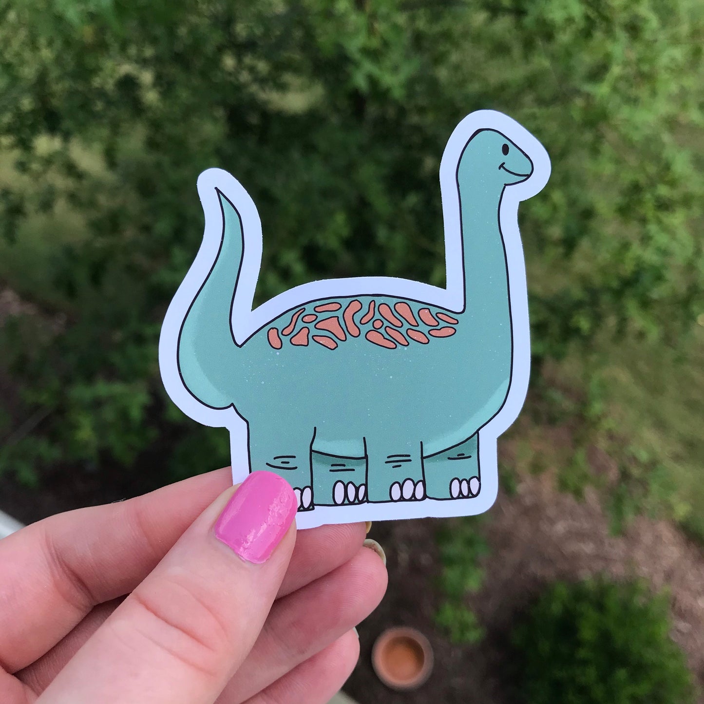 Brontosaurus Dinosaur Sticker