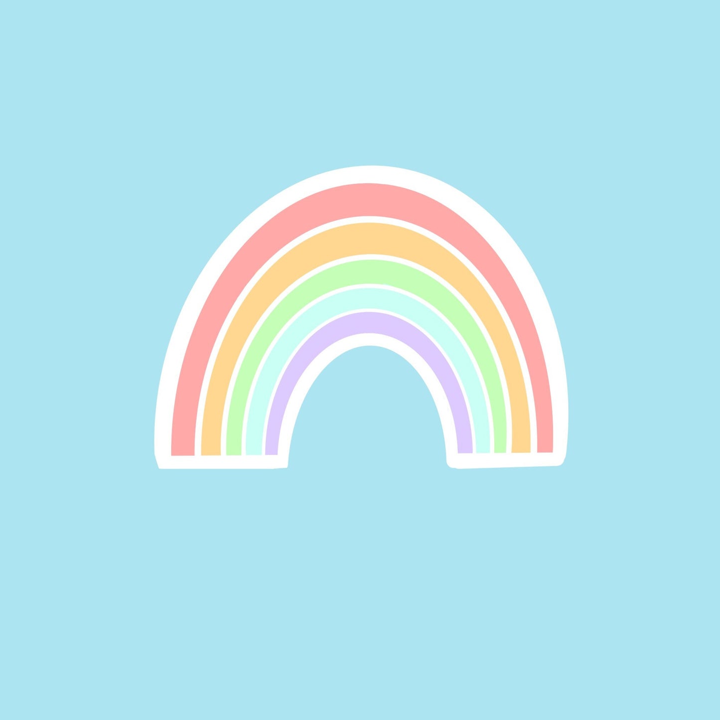 Pastel Rainbow Sticker