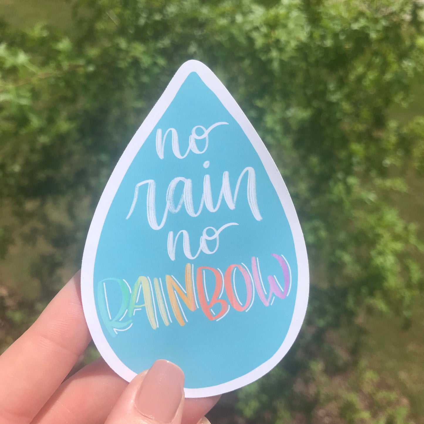 No Rain No Rainbow Sticker