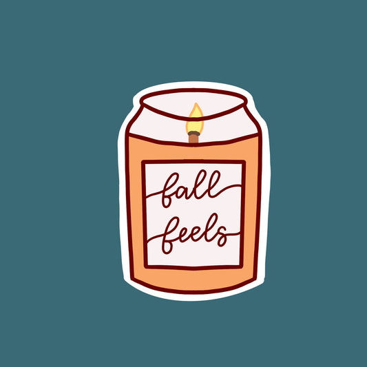 Fall Feels Candle Sticker